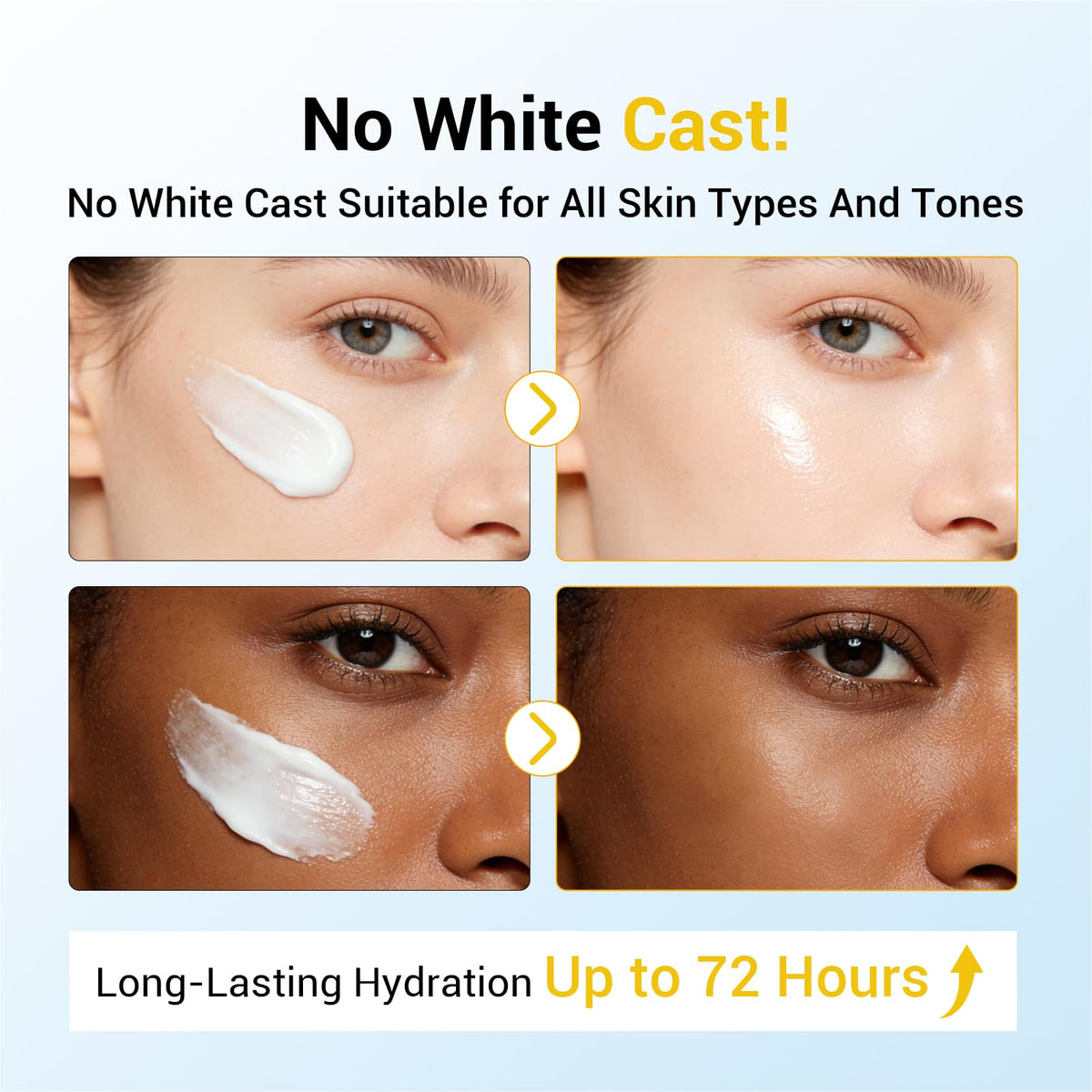 Gaayou on face outdoors illustrating sun protection during activities