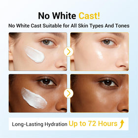 Gaayou on face outdoors illustrating sun protection during activities