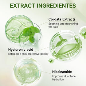 Gaayou ingredients label detail featuring Centella and niacinamide for soothing hydration