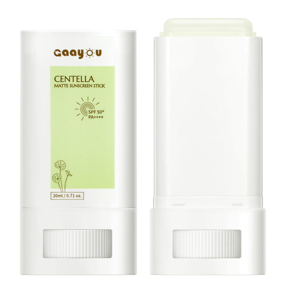 Gaayou sunscreen stick front packaging showing compact portable design and SPF benefit