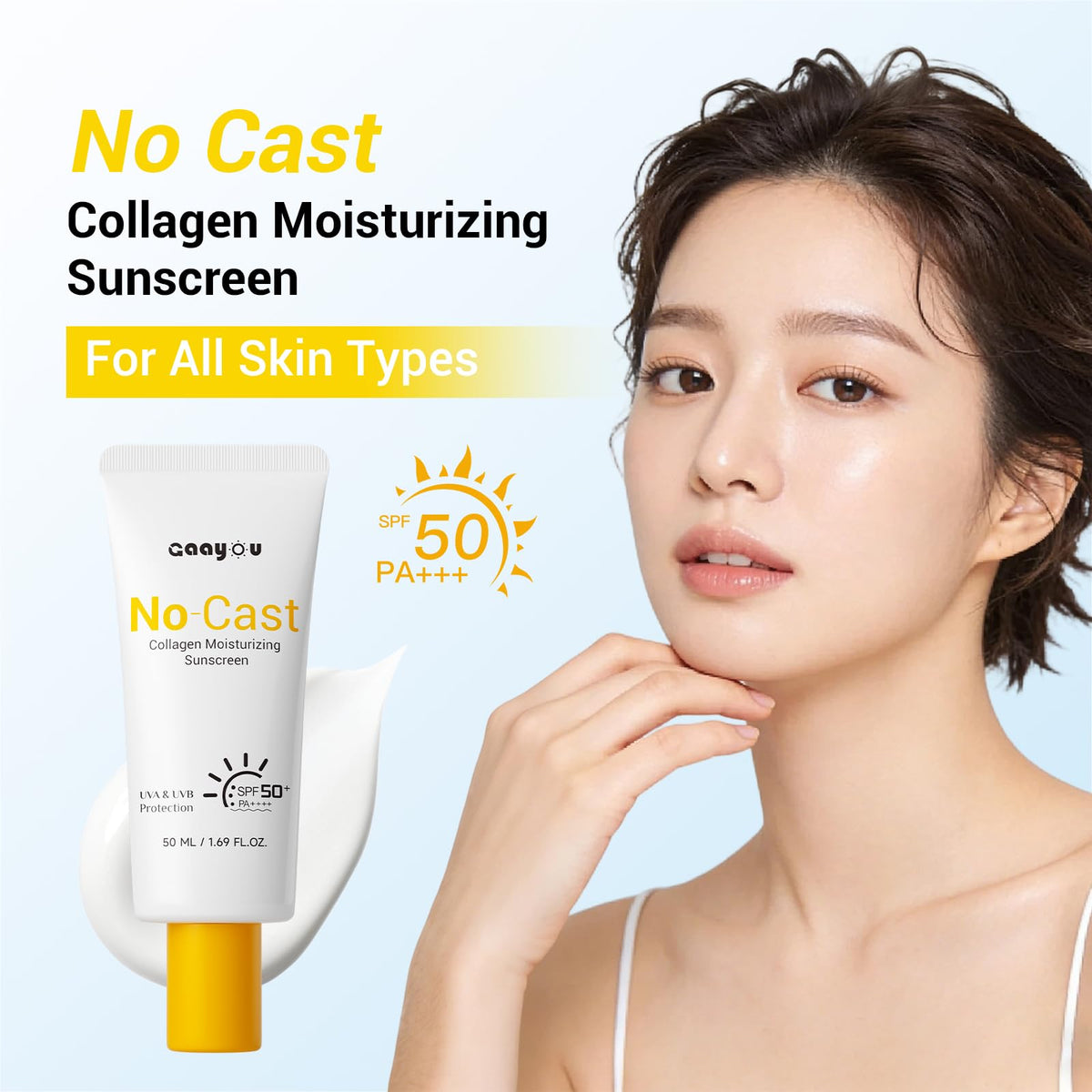 Gaayou texture close-up demonstrating lightweight absorbent cream