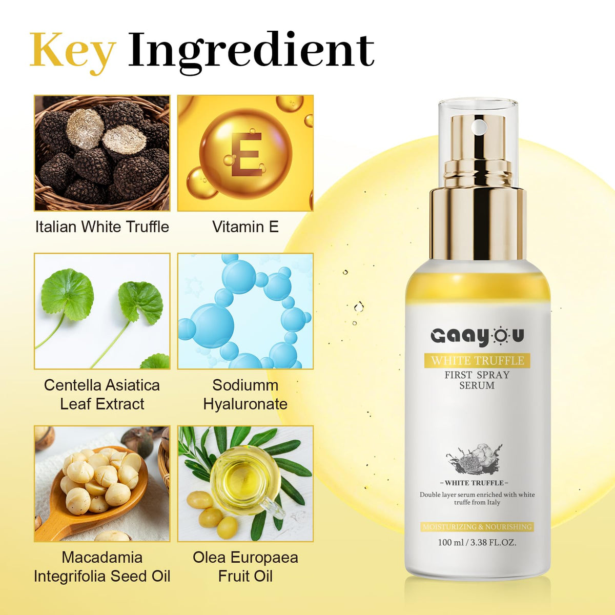 Gaayou bottle on bathroom counter in lifestyle scene for daily routine