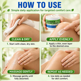 Galitoon label detail highlighting Arnica Montana and mint ingredients benefit