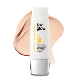 GANGNAM GLOW front packaging showing tube and benefits for everyday protection