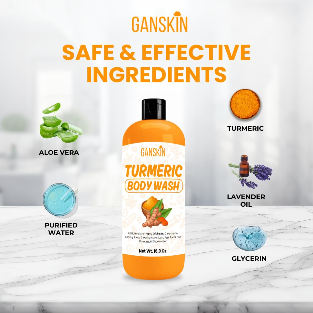Ganskin close label ingredients view showing plant-based formula and transparency