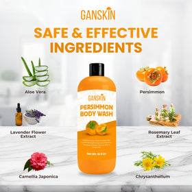 Ganskin wash applied to feet for odor reduction and fresh feeling