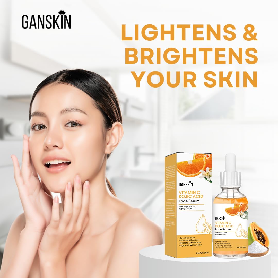 Ganskin serum dropper dispensing lightweight texture for fast absorption