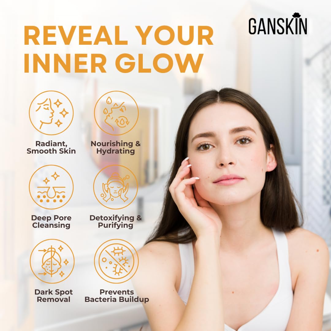 Ganskin applying serum to hand illustrating easy application and hydration