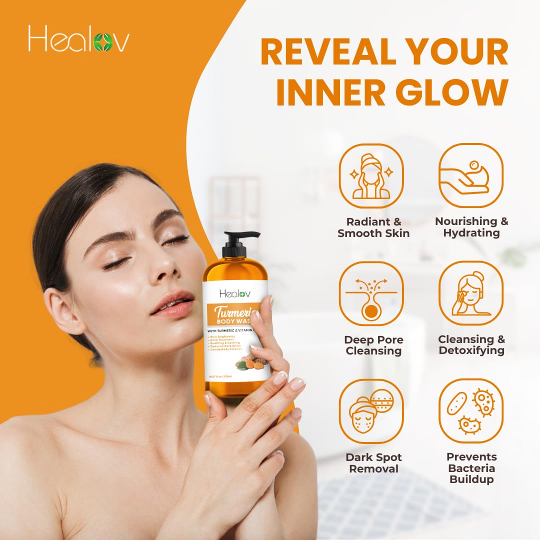 Ganskin turmeric powder ingredient shot highlighting natural brightening