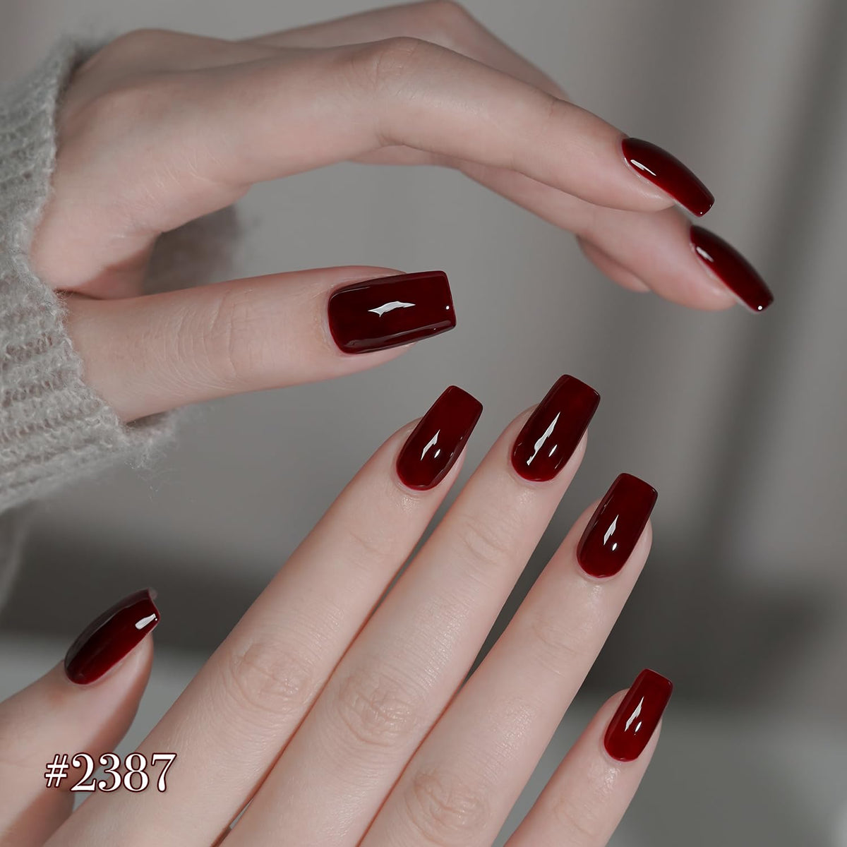GAOY swatch strip displaying six red shades for color selection benefit