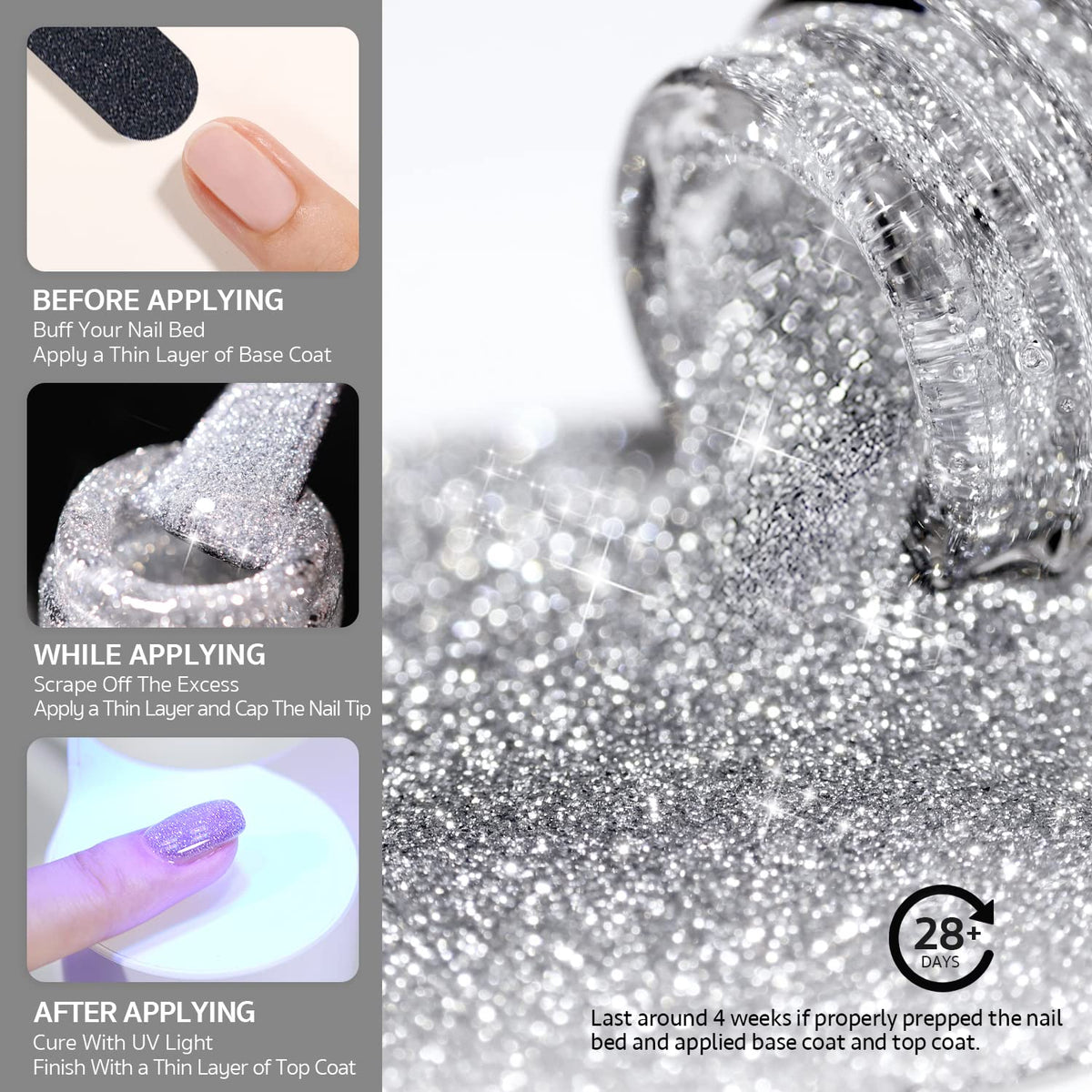GAOY gel polish being cured under LED lamp demonstrating quick reliable cure