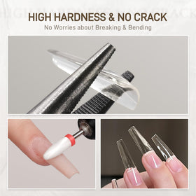 GAOY application with brush shaping gel for fast, precise extensions
