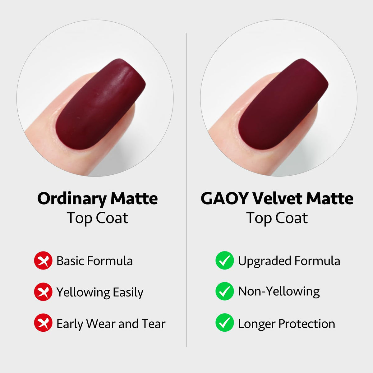 GAOY base coat brush stroke on nail improving adhesion and smooth foundation
