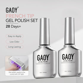 GAOY before and after nails showing transformation and long-lasting shine