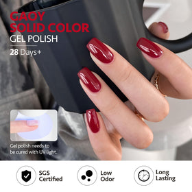 GAOY layered polish strokes showing buildable opacity and glossy texture