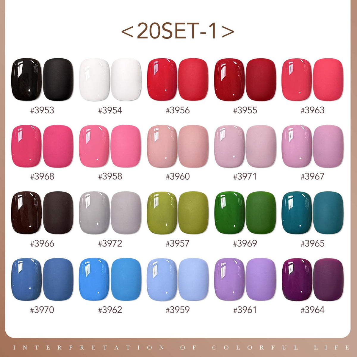 GAOY bottle closeup label showing 5ml gel polish for clear product info