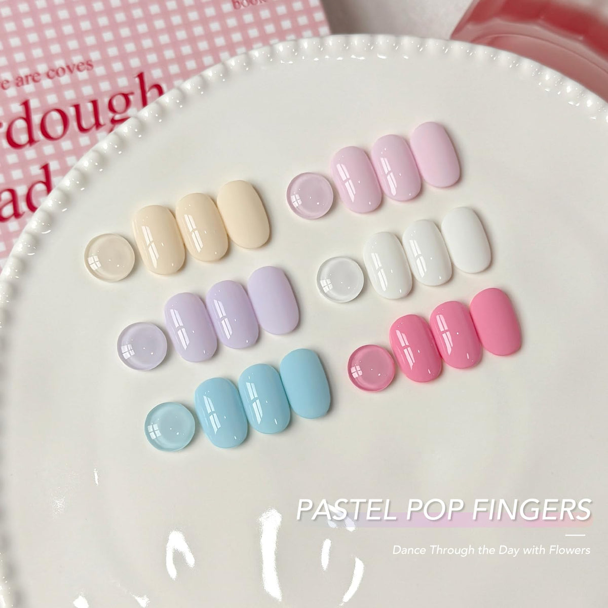 GAOY gel polish bottle close-up label showing shade name and volume for clear identification