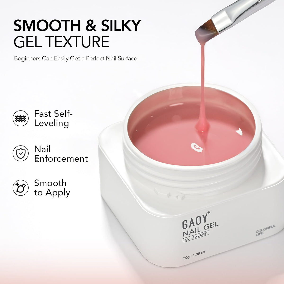 GAOY brush applicator close-up demonstrating precise control and easy shaping