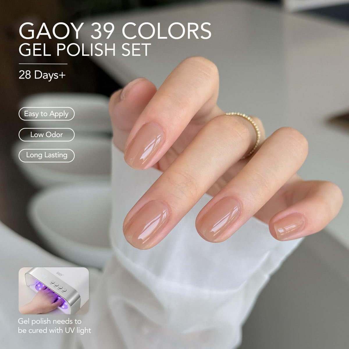GAOY brush stroke close-up demonstrating smooth polish application benefit