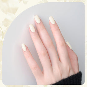 GAOY brush stroke on nail swatch demonstrating smooth coverage and glossy finish