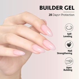 GAOY brush stroke close-up showing gel texture for smooth self-leveling application benefit