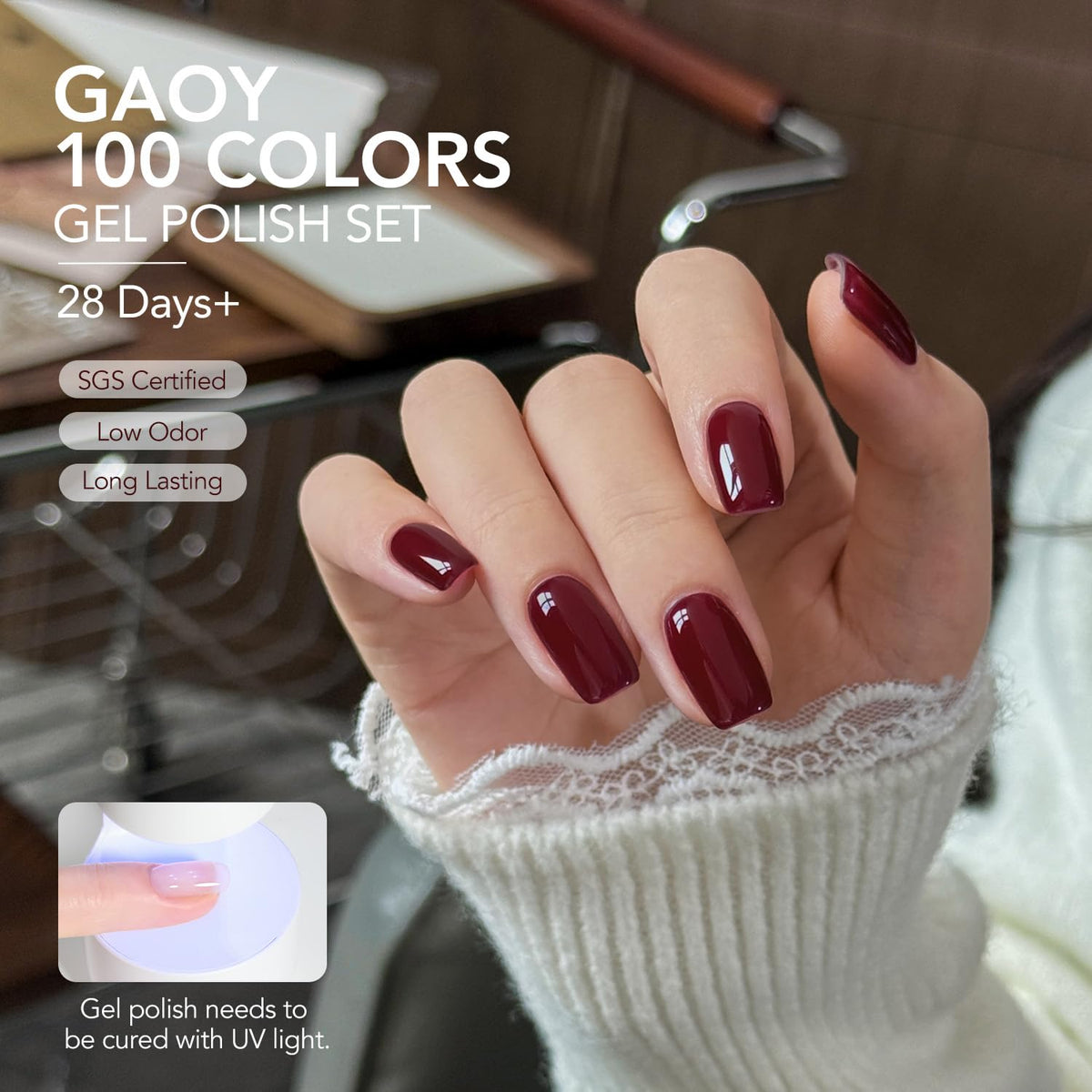 GAOY builder gel bottle detail illustrating strength benefit