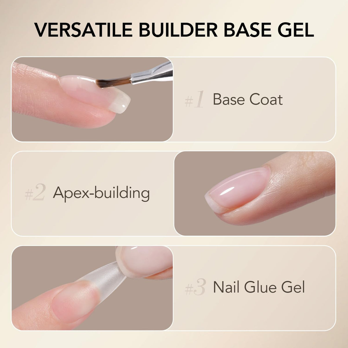 GAOY clear gel texture close-up revealing smooth viscosity for easy sculpting and even coverage