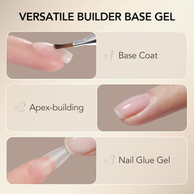 GAOY clear gel texture close-up revealing smooth viscosity for easy sculpting and even coverage
