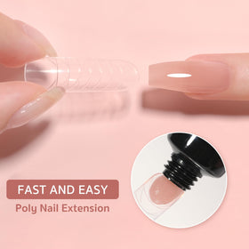 GAOY close-up of poly gel texture on spatula highlighting smooth, spreadable consistency for shaping