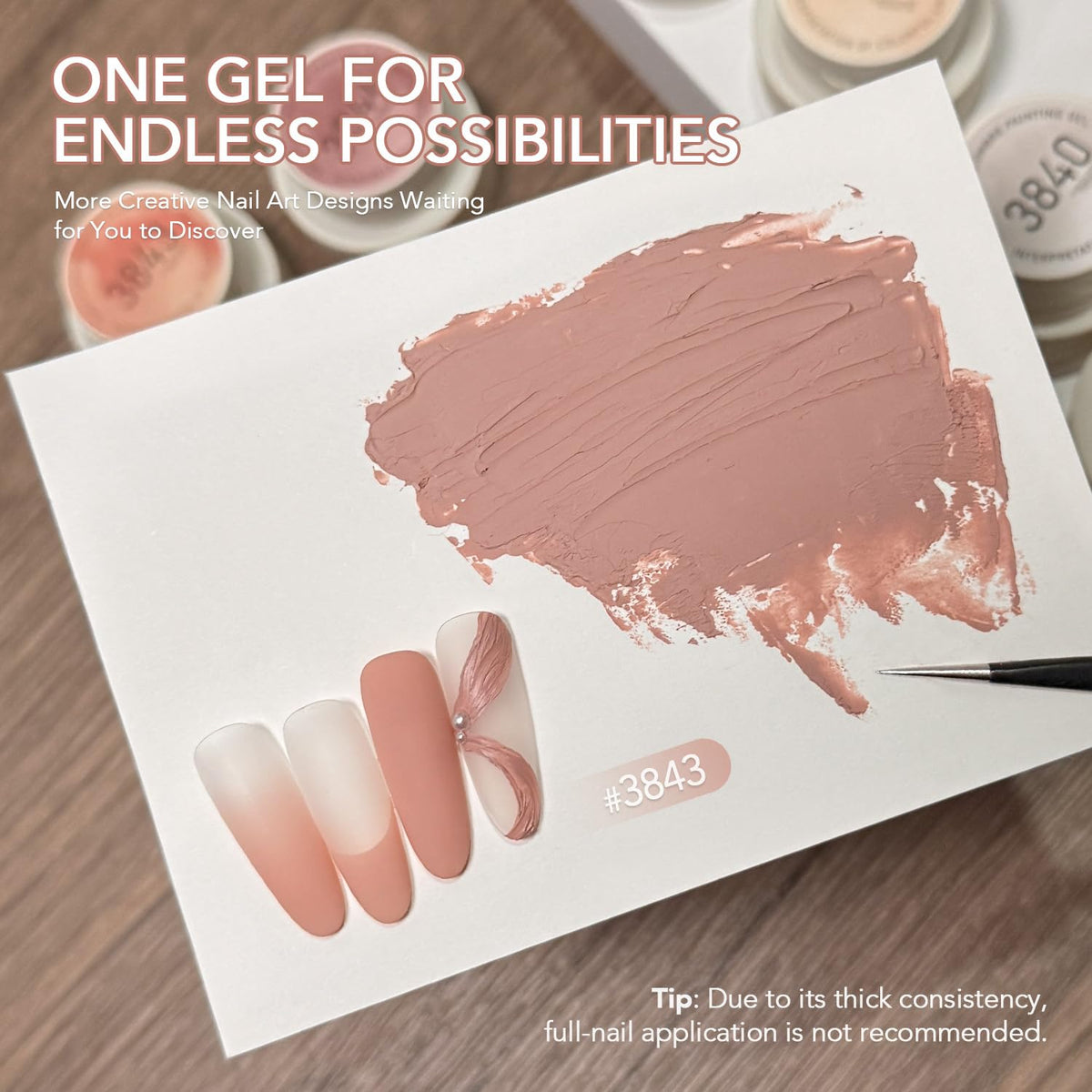 GAOY close-up gel texture demonstrating dense pigmentation and smooth blends