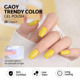 GAOY brushstroke close-up of gel polish texture showing smooth application and even coverage