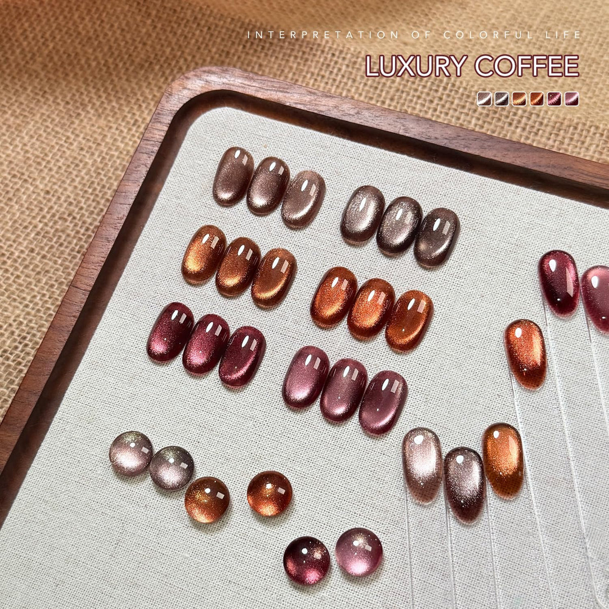 GAOY close-up of gold shimmer stroke revealing holographic glitter depth and sparkle