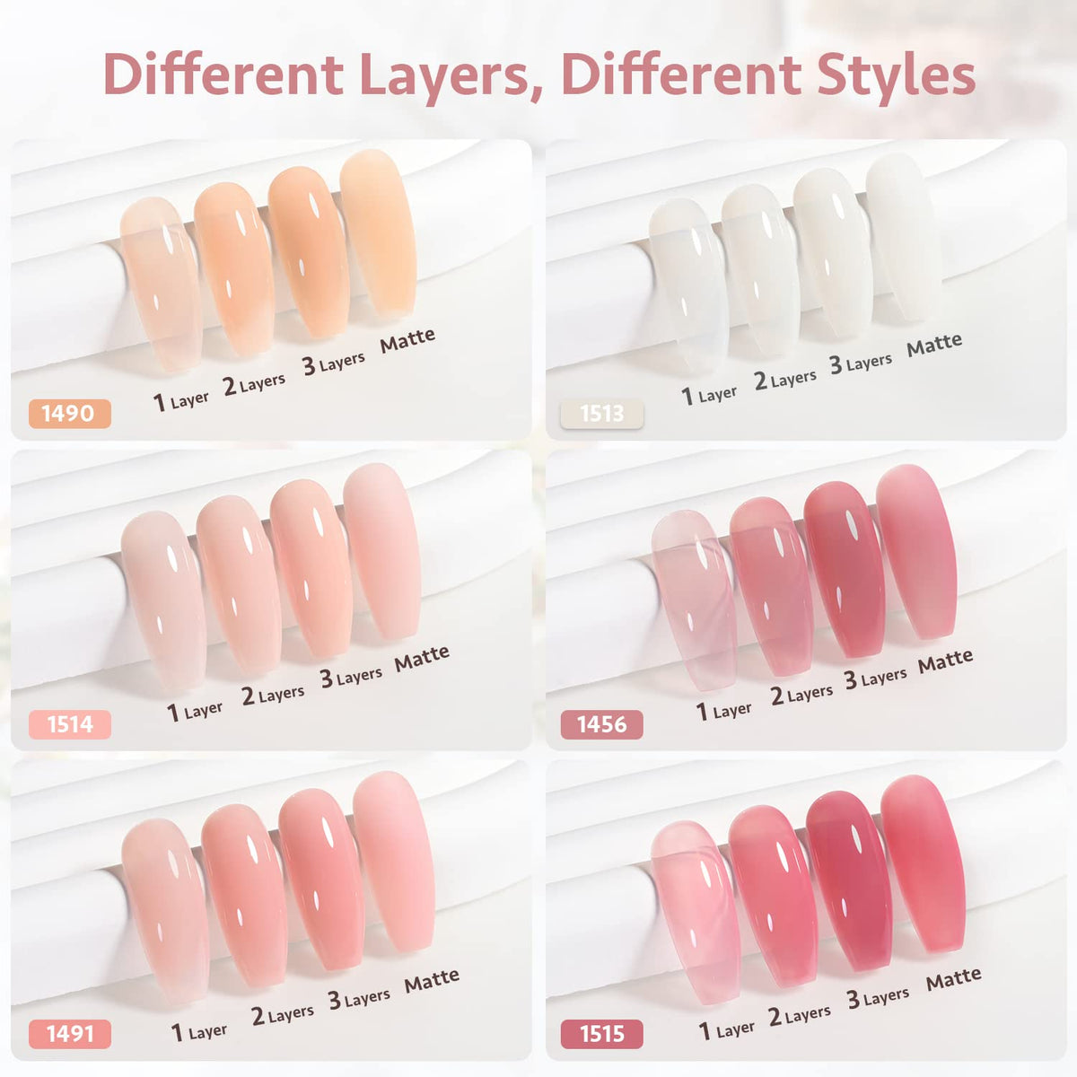 GAOY brush and jelly gel texture close-up illustrating smooth application and self-leveling