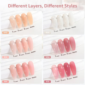 GAOY brush and jelly gel texture close-up illustrating smooth application and self-leveling