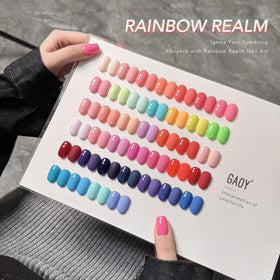 GAOY close-up color fan displaying neon shades for creative looks