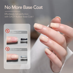 GAOY color swatch fanned display showing six jelly shades for style planning