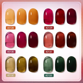 GAOY color swatches strip displaying jelly shades for easy selection
