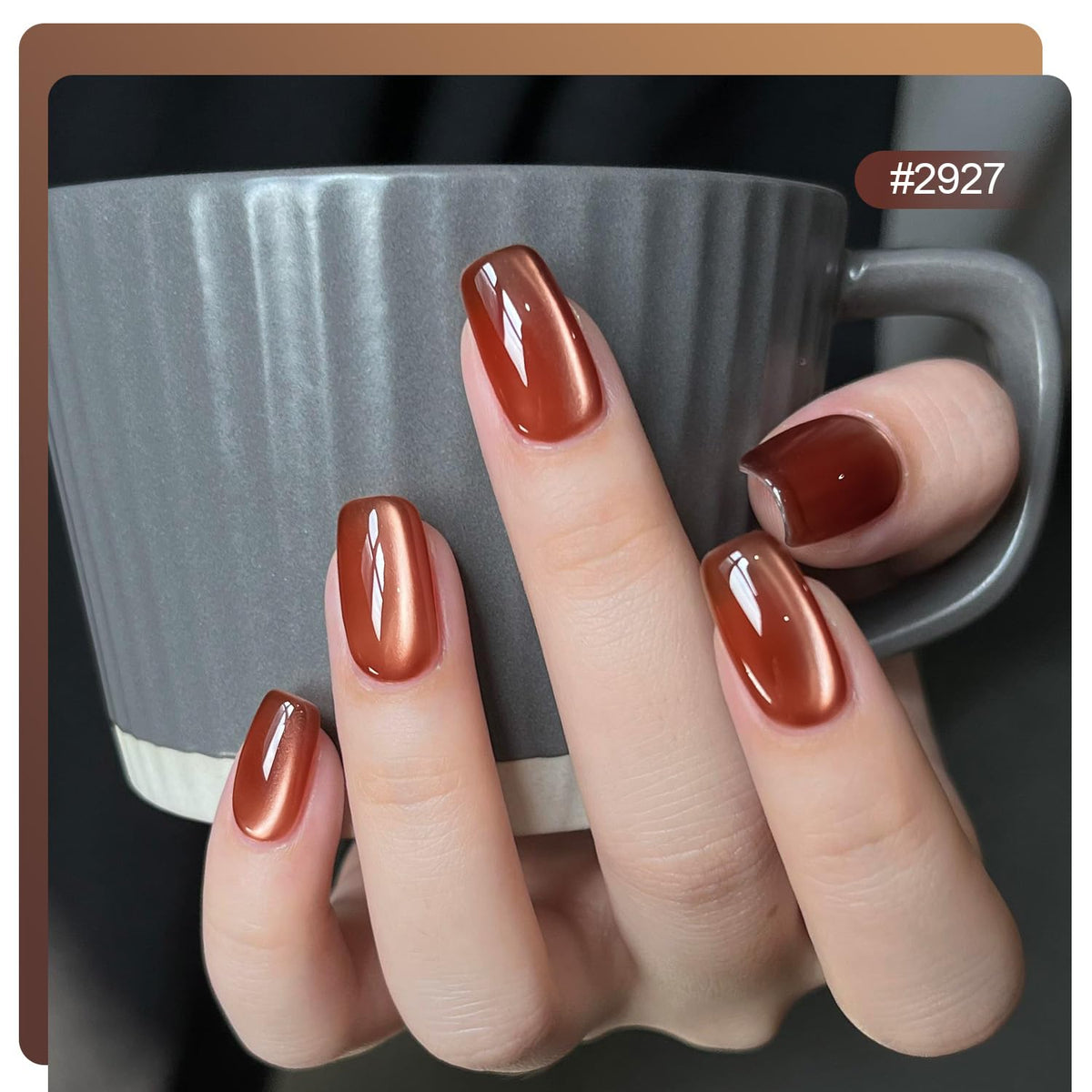 GAOY color swatch wheel displaying jelly red green brown yellow glitter tones