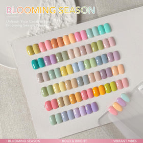 GAOY pastel color swatches fanned out, clear view of shade selection for styling