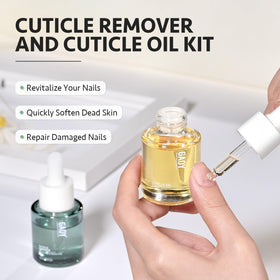 GAOY cuticle oil dropper dispensing a conditioning drop for hydration