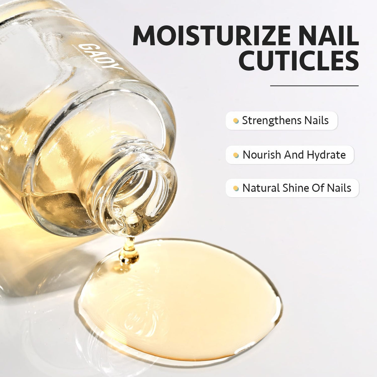GAOY remover gel texture close-up showing smooth gel for gentle softening
