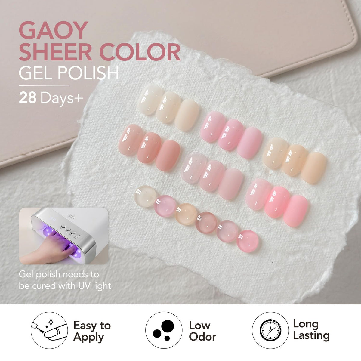 GAOY label and cap detail highlighting product information and secure sealing