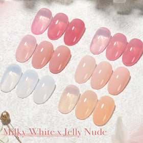 GAOY finished French manicure detail showcasing natural glossy nude results and durability