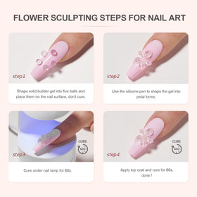 GAOY finished nail lifestyle shot showing durable clear sculpted design
