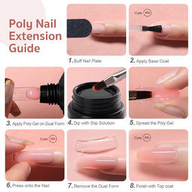 GAOY finished nails lifestyle shot showing natural nude-pink extensions for polished look