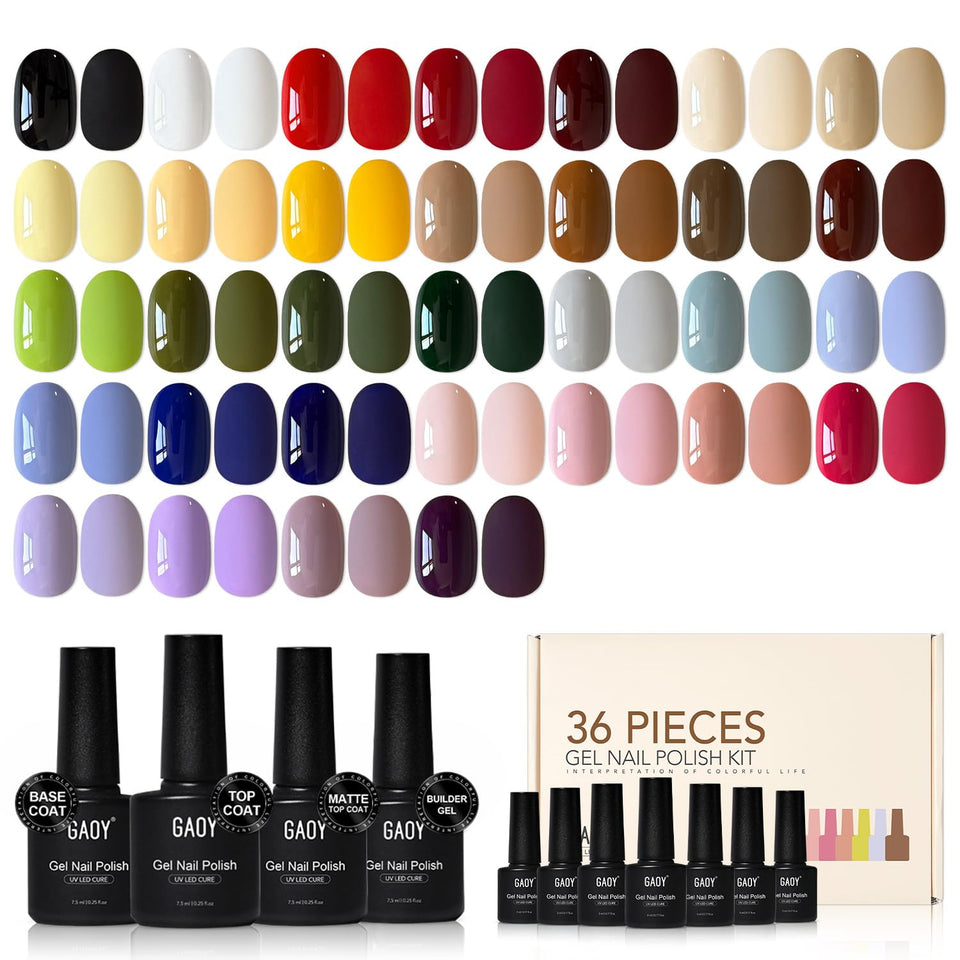 GAOY front packaging showing full 36-piece kit and easy storage benefit