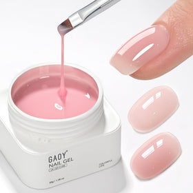 GAOY jar front packaging showing label and nude pink shade for easy identification