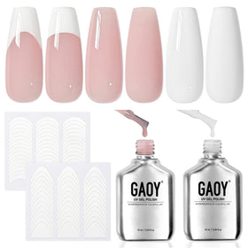 GAOY front packaging showing both gel bottles and sticker sheets for easy selection