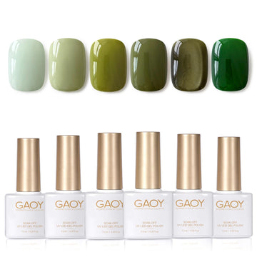 GAOY front packaging showing six dark green cat eye bottles and magnet for easy selection