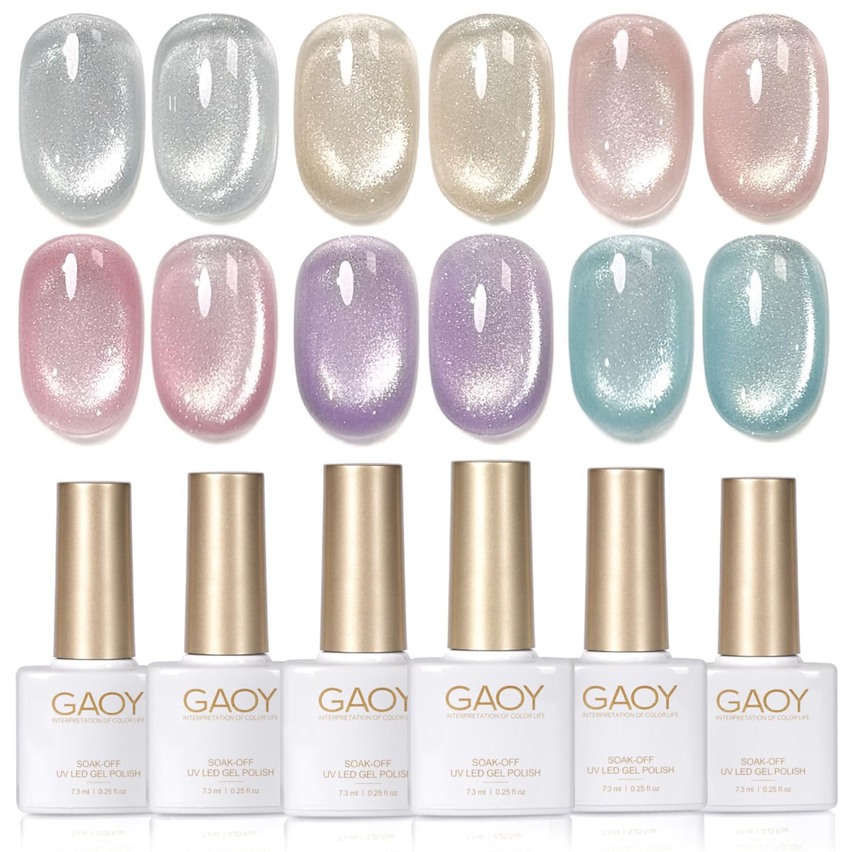 GAOY front packaging of Spring Breeze kit showing six bottles and magnet, clear contents benefit